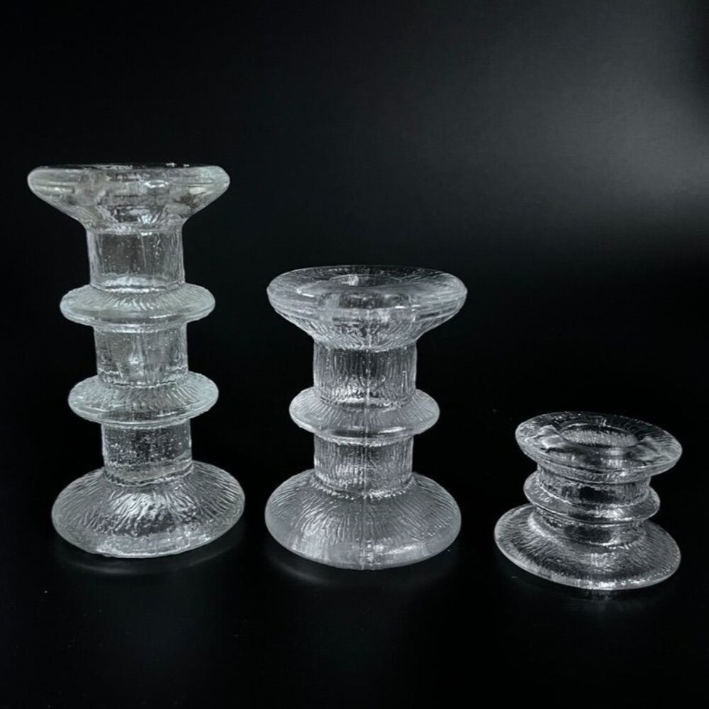 Vintage 3 Iiittala Festivo Candle Holders MCM‎ Mid Century Modern Replacements